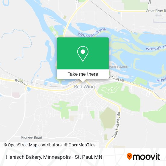 Hanisch Bakery map