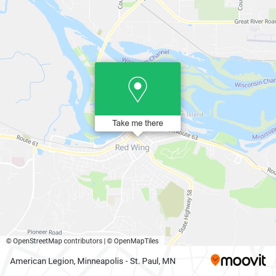 American Legion map