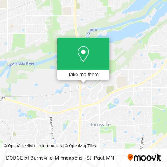 DODGE of Burnsville map