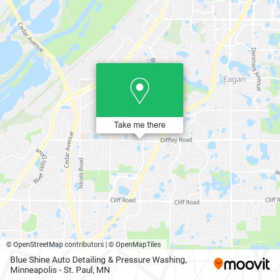 Blue Shine Auto Detailing & Pressure Washing map