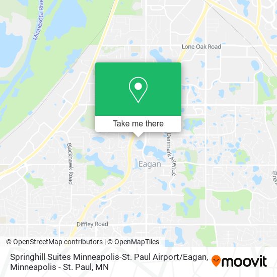 Mapa de Springhill Suites Minneapolis-St. Paul Airport / Eagan
