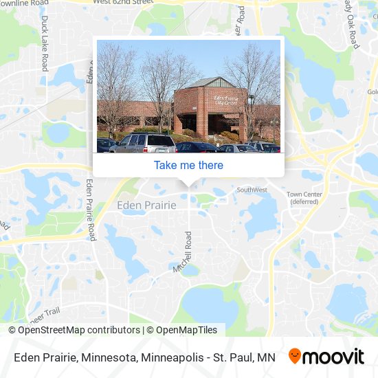 Mapa de Eden Prairie, Minnesota