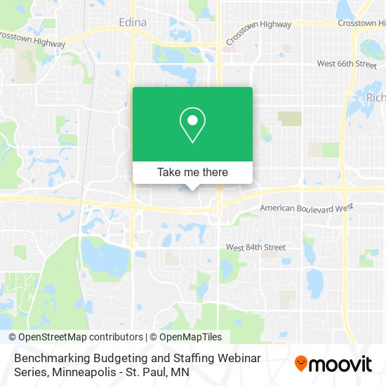 Benchmarking Budgeting and Staffing Webinar Series map