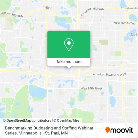 Benchmarking Budgeting and Staffing Webinar Series map