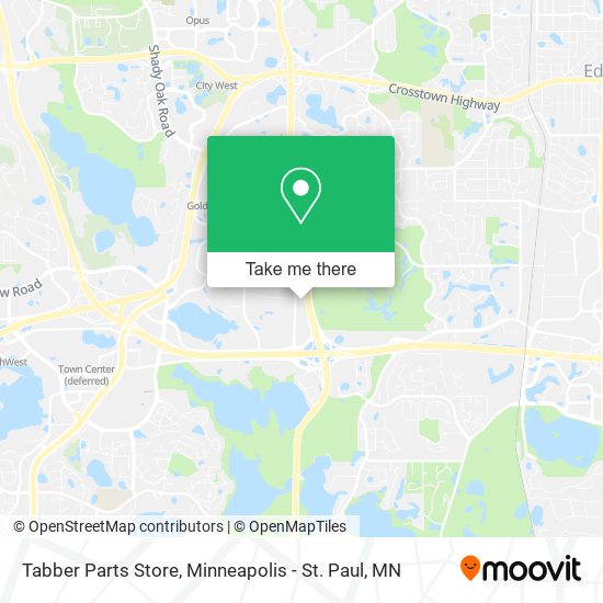 Mapa de Tabber Parts Store