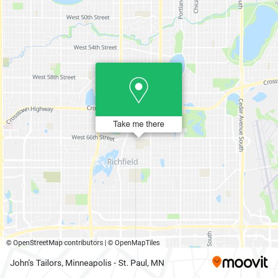 John's Tailors map