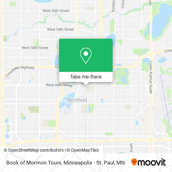 Mapa de Book of Mormon Tours