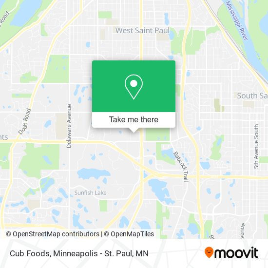 Mapa de Cub Foods