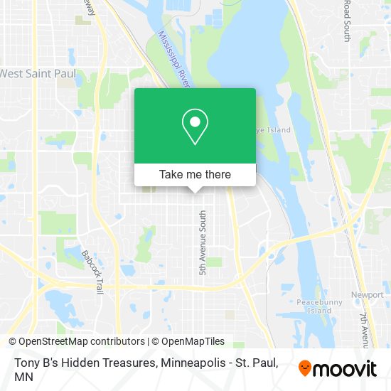 Mapa de Tony B's Hidden Treasures