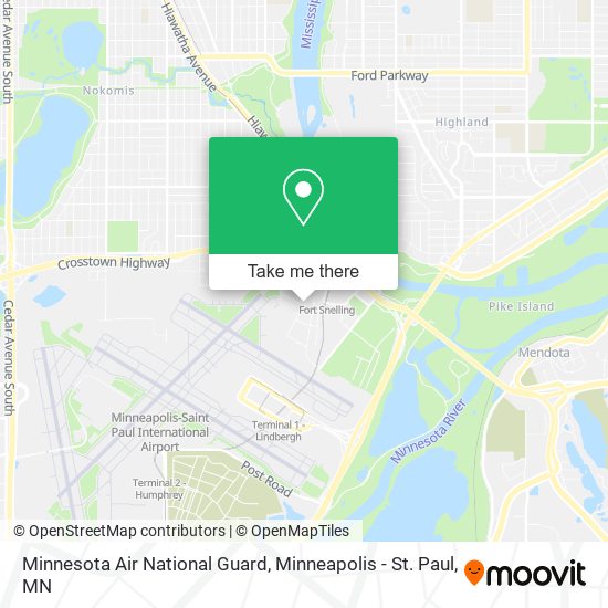 Minnesota Air National Guard map