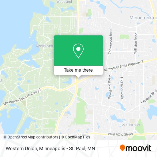 Western Union map