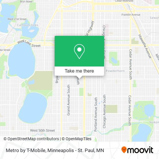 Mapa de Metro by T-Mobile