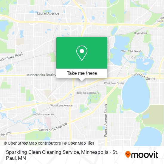 Sparkling Clean Cleaning Service map