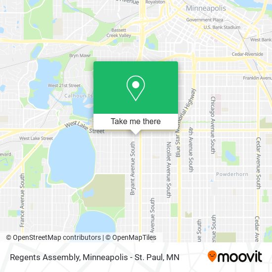 Regents Assembly map