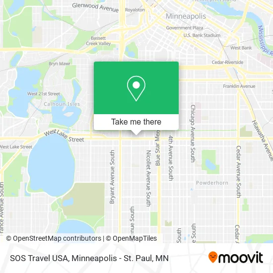 SOS Travel USA map