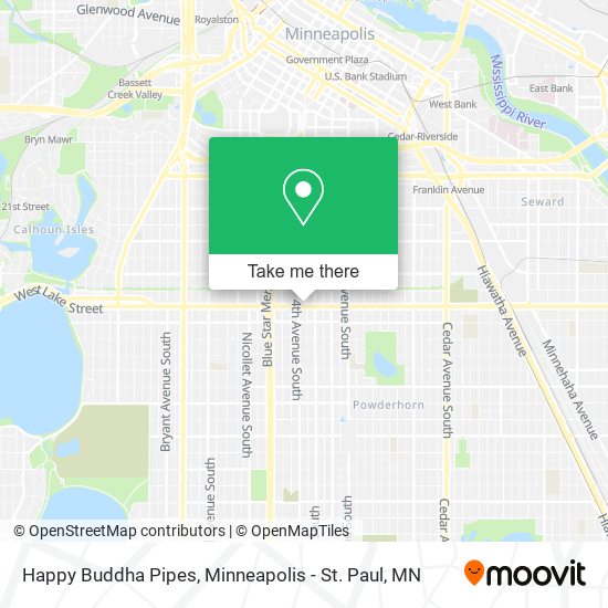 Happy Buddha Pipes map