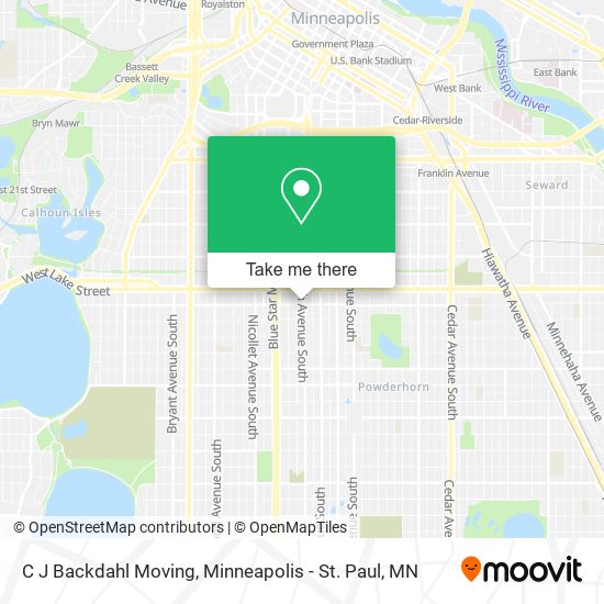 C J Backdahl Moving map