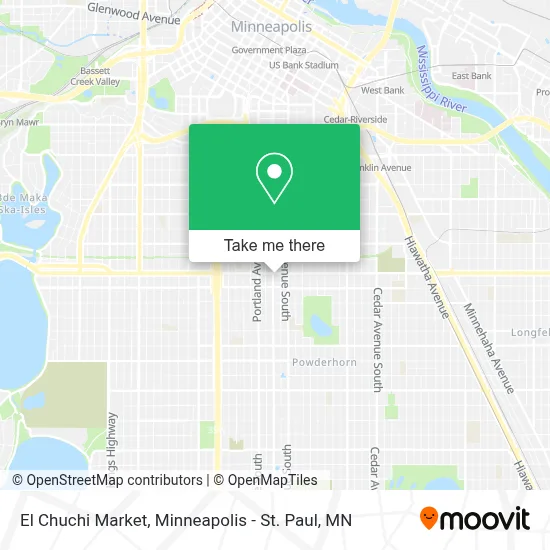 El Chuchi Market map