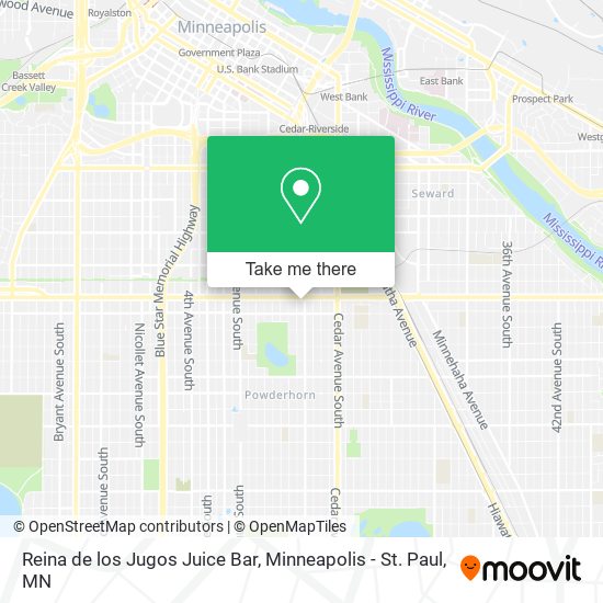 Reina de los Jugos Juice Bar map