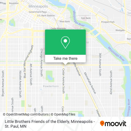 Mapa de Little Brothers Friends of the Elderly