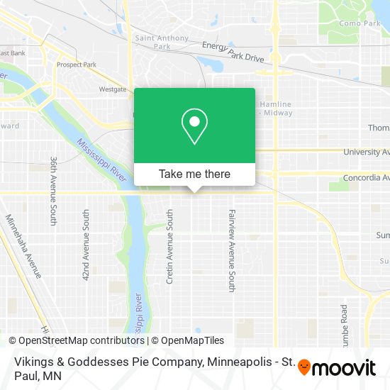 Vikings & Goddesses Pie Company map