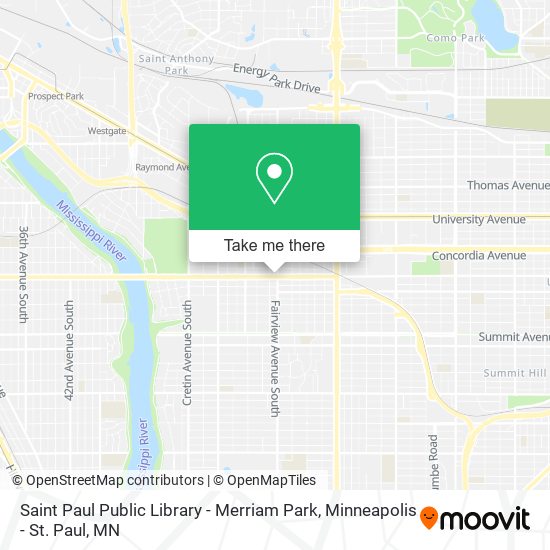 Mapa de Saint Paul Public Library - Merriam Park
