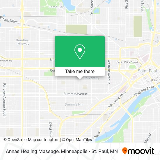 Annas Healing Massage map