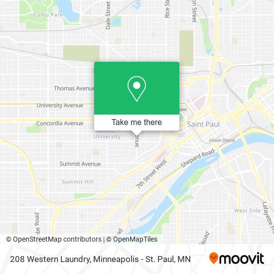 208 Western Laundry map
