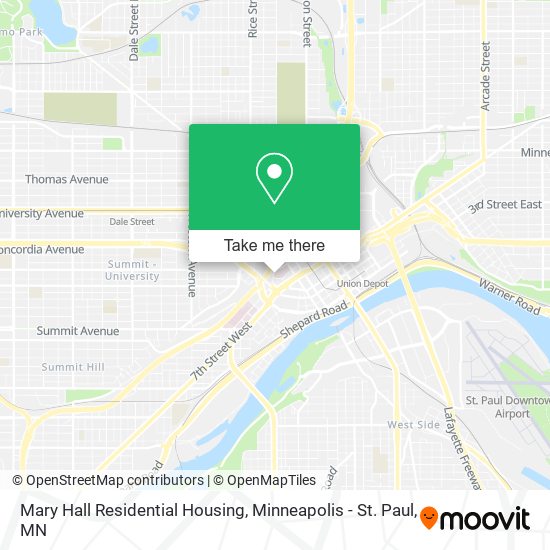 Mapa de Mary Hall Residential Housing