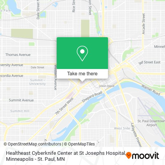 Mapa de Healtheast Cyberknife Center at St Josephs Hospital