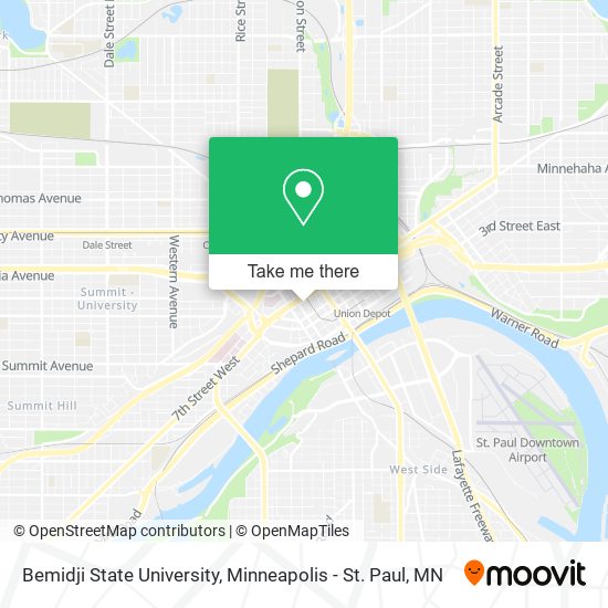 Bemidji State University map