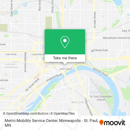 Mapa de Metro Mobility Service Center