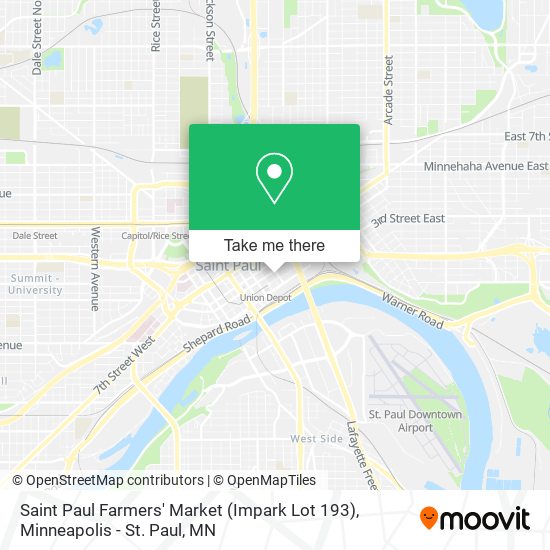 Mapa de Saint Paul Farmers' Market (Impark Lot 193)