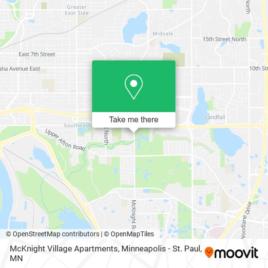 McKnight Village Apartments map
