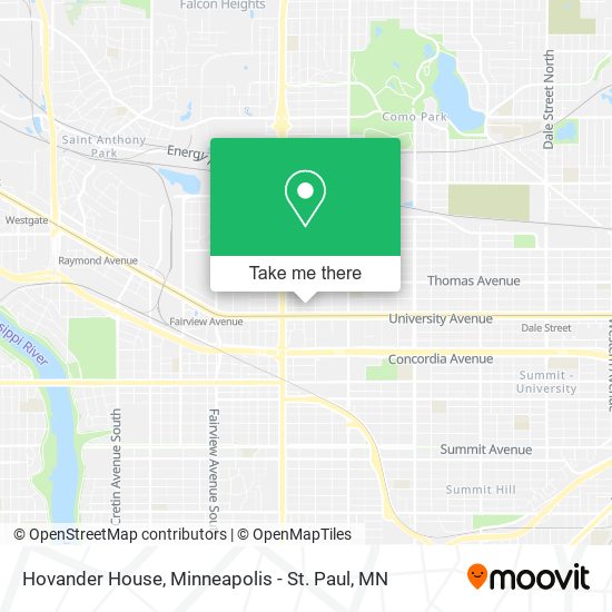 Hovander House map
