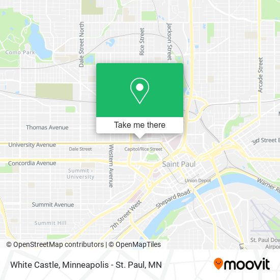 White Castle map