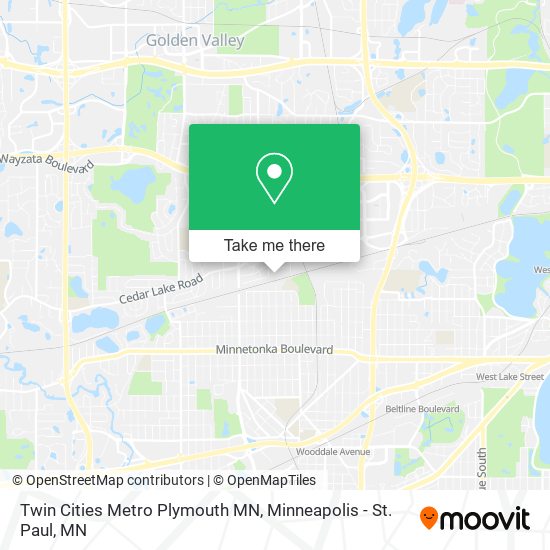 Mapa de Twin Cities Metro Plymouth MN