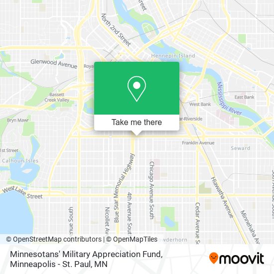 Minnesotans' Military Appreciation Fund map