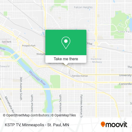 KSTP TV map