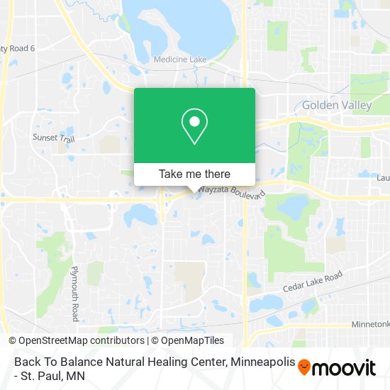 Back To Balance Natural Healing Center map
