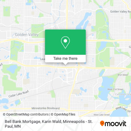 Bell Bank Mortgage, Karin Wald map