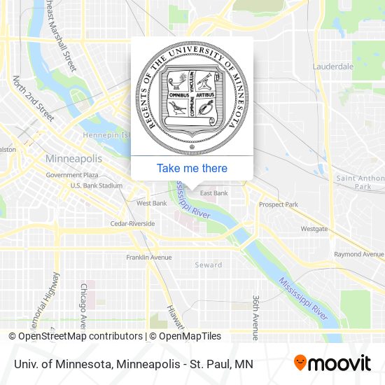 Univ. of Minnesota map