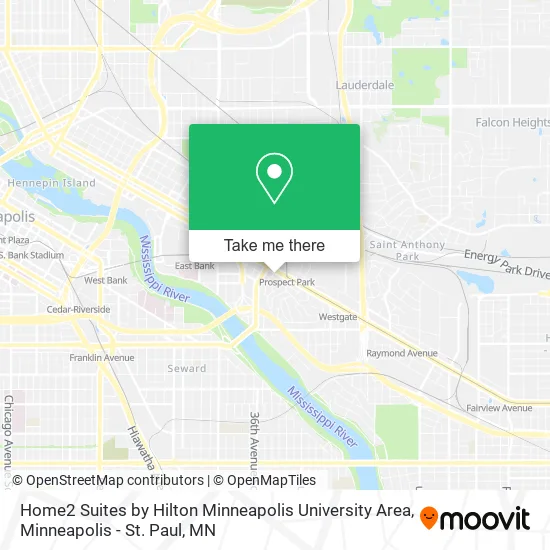 Home2 Suites by Hilton Minneapolis University Area map