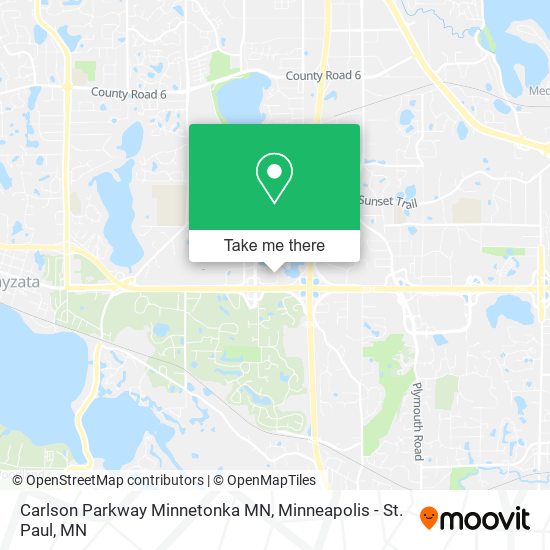 Carlson Parkway Minnetonka MN map