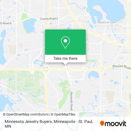Mapa de Minnesota Jewelry Buyers