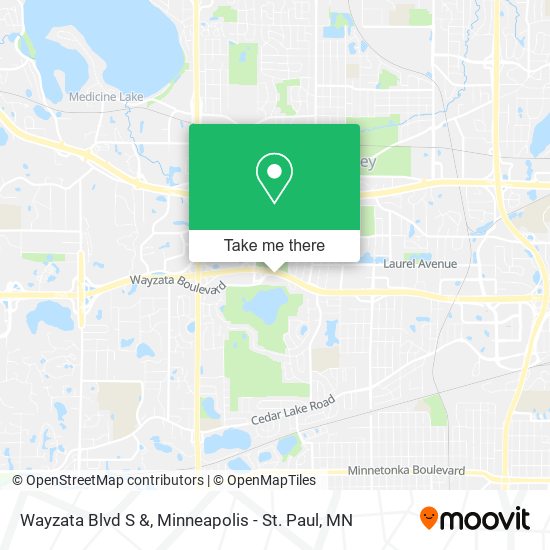 Wayzata Blvd S & map