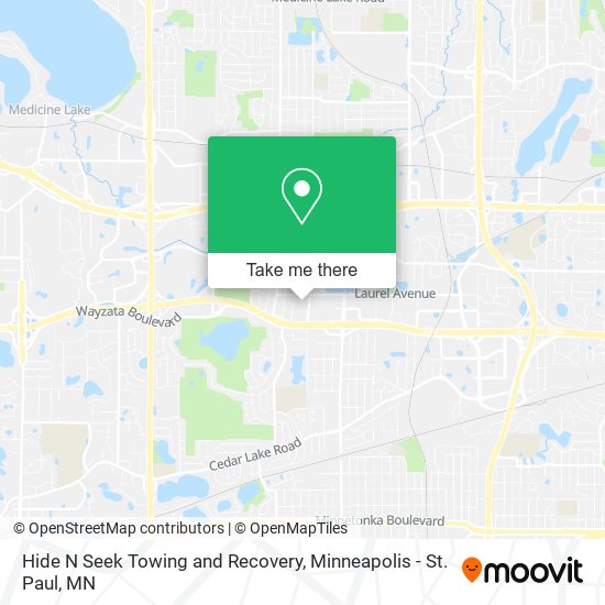 Mapa de Hide N Seek Towing and Recovery