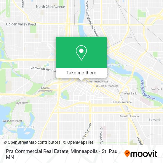 Pra Commercial Real Estate map