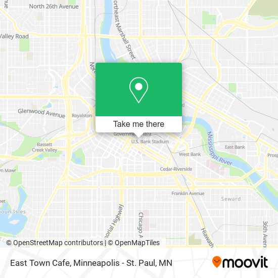 East Town Cafe map