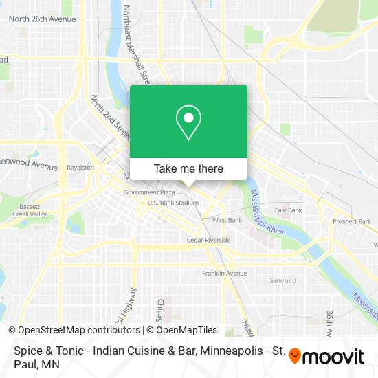 Mapa de Spice & Tonic - Indian Cuisine & Bar